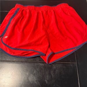 Fabletics Heritage Dolphin Short Red with Navy Trim